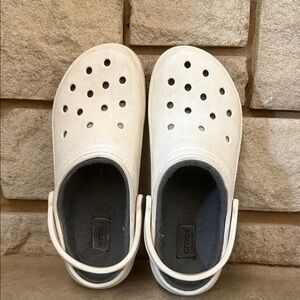 CROCS White Slip-On Loafers